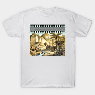 African landscape with palm trees. T-Shirt